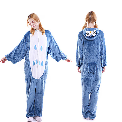 Adults' Kigurumi Pajamas Owl Onesie Pajamas Flannelette Blue Cosplay For Men and Women Animal Sleepwear Cartoon Festival / Holiday Costumes
Adults' Kigurumi Pajamas Owl Onesie Pajamas Flannelette Blue Cosplay For Men and Women Animal Sleepwear Cartoon Festival / Holiday Costumes
