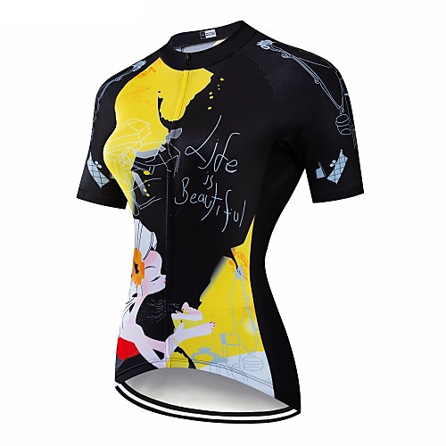 CAWANFLY Women's Short Sleeve Cycling Jersey Black Floral Botanical Bike Jersey Top Mountain Bike MTB Road Bike Cycling Breathable Quick Dry Back Pocket Sports Clothing Apparel / Advanced / Expert
CAWANFLY Women's Short Sleeve Cycling Jersey Black Floral Botanical Bike Jersey Top Mountain Bike MTB Road Bike Cycling Breathable Quick Dry Back Pocket Sports Clothing Apparel / Advanced / Expert