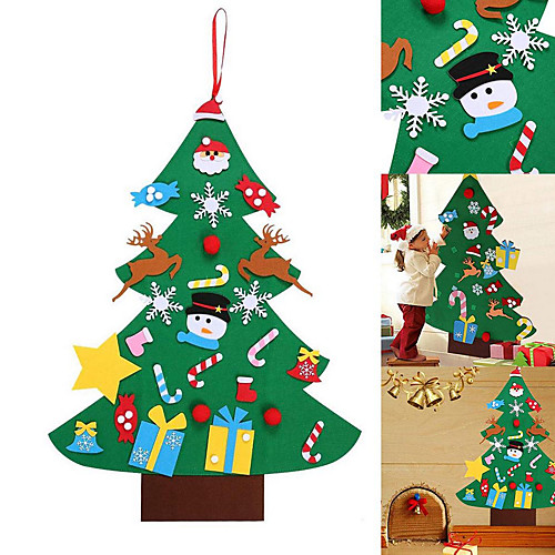 Kids DIY Felt Christmas Tree with Ornaments Children New Year Gifts for Christmas Door Wall Hanging Decoration
Kids DIY Felt Christmas Tree with Ornaments Children New Year Gifts for Christmas Door Wall Hanging Decoration