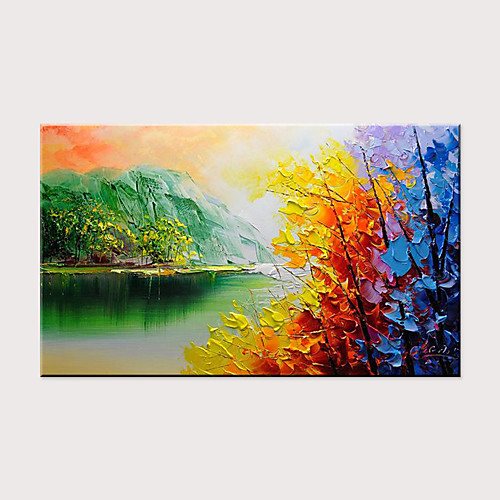 Oil Painting Hand Painted Horizontal Abstract Landscape Modern Rolled Canvas (No Frame)
Oil Painting Hand Painted Horizontal Abstract Landscape Modern Rolled Canvas (No Frame)