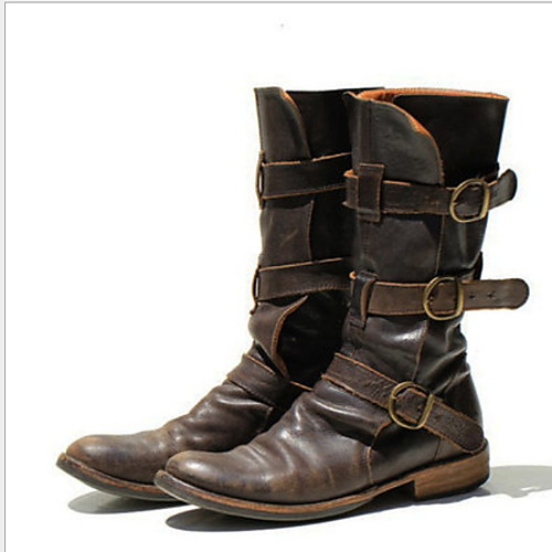 Women's Boots Cowboy Western Boots Flat Heel Round Toe Mid Calf Boots Punk & Gothic Daily PU Black Blue Brown / Mid-Calf Boots
Women's Boots Cowboy Western Boots Flat Heel Round Toe Mid Calf Boots Punk & Gothic Daily PU Black Blue Brown / Mid-Calf Boots