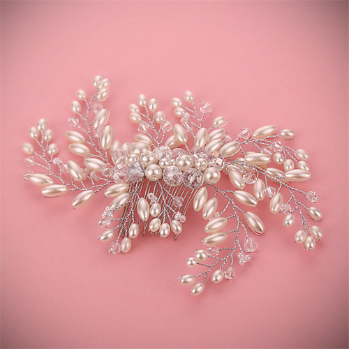 Crystal / Imitation Pearl / Alloy Hair Combs with Crystal / Imitation Pearl 1 Piece Wedding Headpiece
Crystal / Imitation Pearl / Alloy Hair Combs with Crystal / Imitation Pearl 1 Piece Wedding Headpiece