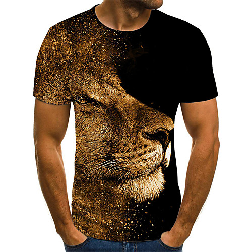 Men's T shirt Cartoon 3D Animal Plus Size Patchwork Print Short Sleeve Daily Tops Basic Streetwear Black
Men's T shirt Cartoon 3D Animal Plus Size Patchwork Print Short Sleeve Daily Tops Basic Streetwear Black