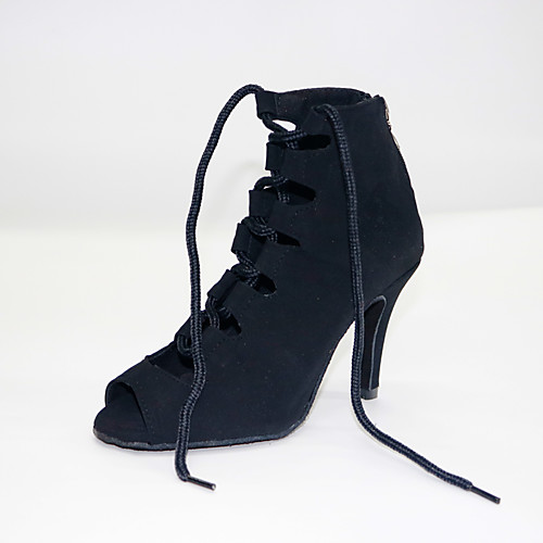 Women's Latin Shoes Ballroom Shoes Salsa Shoes Line Dance Heel Slim High Heel Black Zipper
Women's Latin Shoes Ballroom Shoes Salsa Shoes Line Dance Heel Slim High Heel Black Zipper