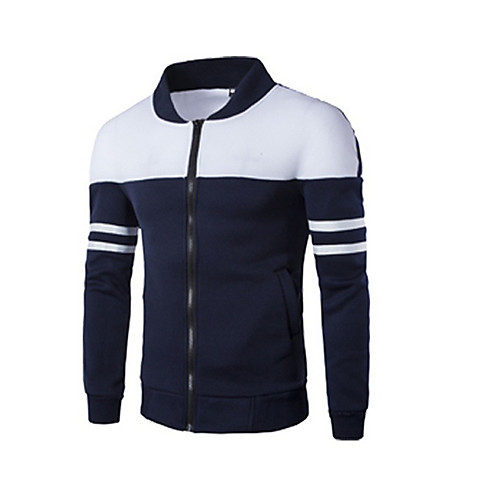 Men's Jacket Daily Stand Regular Color Block Long Sleeve White / Navy Blue US32 / UK32 / EU40 / US34 / UK34 / EU42 / US36 / UK36 / EU44
Men's Jacket Daily Stand Regular Color Block Long Sleeve White / Navy Blue US32 / UK32 / EU40 / US34 / UK34 / EU42 / US36 / UK36 / EU44