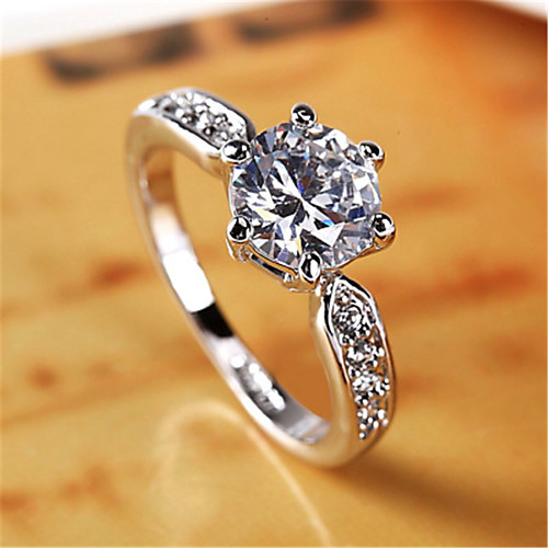 Ring AAA Cubic Zirconia Rose Gold Silver Platinum Plated Stylish 1pc Adjustable / Women's / Daily / Alloy
Ring AAA Cubic Zirconia Rose Gold Silver Platinum Plated Stylish 1pc Adjustable / Women's / Daily / Alloy