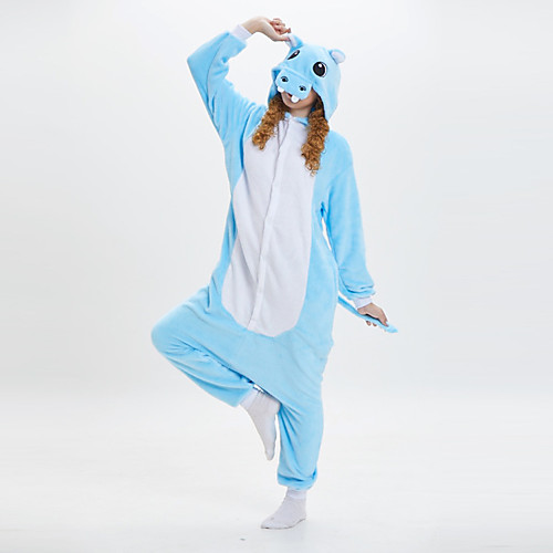 Adults' Kigurumi Pajamas Hippo Animal Onesie Pajamas Coral fleece Blue Cosplay For Men and Women Animal Sleepwear Cartoon Festival / Holiday Costumes
Adults' Kigurumi Pajamas Hippo Animal Onesie Pajamas Coral fleece Blue Cosplay For Men and Women Animal Sleepwear Cartoon Festival / Holiday Costumes