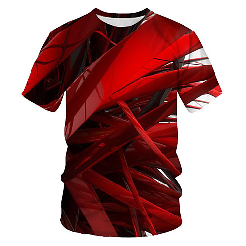 Men's T shirt 3D Plus Size Pleated Print Short Sleeve Going out Tops Streetwear Wine
Men's T shirt 3D Plus Size Pleated Print Short Sleeve Going out Tops Streetwear Wine