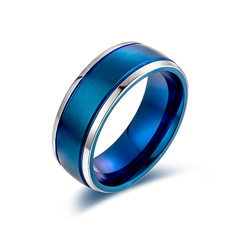 

Band Ring Black Blue Gold Titanium Steel Stylish Basic Casual / Sporty 1pc 8 9 10 11 12 / Women's / Men's