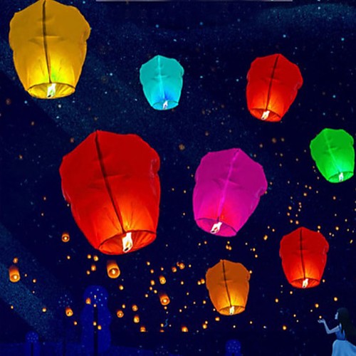 10pcs Skylight Burning Wax Block Lift Paper Hot Air Balloon Paper Lantern Outside Room Decoration Holiday Celebration
10pcs Skylight Burning Wax Block Lift Paper Hot Air Balloon Paper Lantern Outside Room Decoration Holiday Celebration