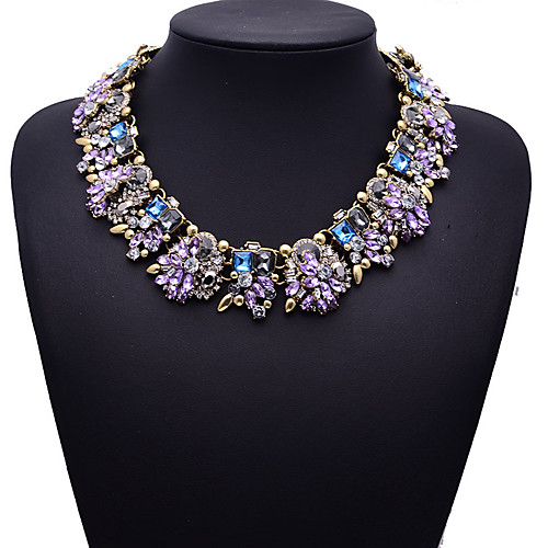 Women's Cubic Zirconia Necklace Flower Chunky Color Cubic Zirconia Black Purple Yellow Red Blue Necklace Jewelry For Wedding Party Special Occasion Anniversary Birthday Party / Evening
Women's Cubic Zirconia Necklace Flower Chunky Color Cubic Zirconia Black Purple Yellow Red Blue Necklace Jewelry For Wedding Party Special Occasion Anniversary Birthday Party / Evening