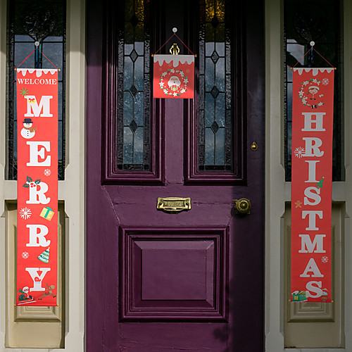 Christmas Decorations Couplets Hanging Cloth Atmosphere Wall Cloth Hanging Door Ornaments
Christmas Decorations Couplets Hanging Cloth Atmosphere Wall Cloth Hanging Door Ornaments