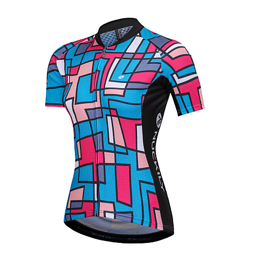 Nuckily Women's Short Sleeve Cycling Jersey Spandex BluePink Patchwork Bike Sweatshirt Top Mountain Bike MTB Road Bike Cycling Breathable Quick Dry Sports Clothing Apparel / Micro-elastic / Race Fit
Nuckily Women's Short Sleeve Cycling Jersey Spandex BluePink Patchwork Bike Sweatshirt Top Mountain Bike MTB Road Bike Cycling Breathable Quick Dry Sports Clothing Apparel / Micro-elastic / Race Fit