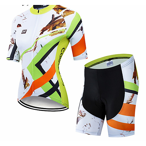 CAWANFLY Women's Short Sleeve Cycling Jersey with Shorts Winter White Geometic Bike Clothing Suit Mountain Bike MTB Road Bike Cycling Breathable Quick Dry Back Pocket Sports Clothing Apparel / Expert
CAWANFLY Women's Short Sleeve Cycling Jersey with Shorts Winter White Geometic Bike Clothing Suit Mountain Bike MTB Road Bike Cycling Breathable Quick Dry Back Pocket Sports Clothing Apparel / Expert