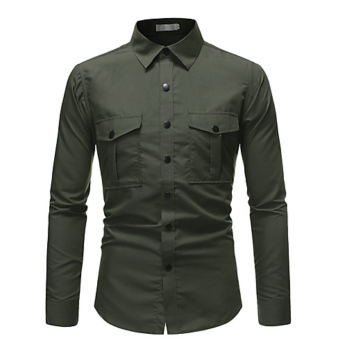 Men's Shirt non-printing Solid Colored Long Sleeve Casual Tops Basic Classic Black Army Green
Men's Shirt non-printing Solid Colored Long Sleeve Casual Tops Basic Classic Black Army Green