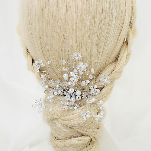 Crystal / Imitation Pearl Hair Combs with Crystal / Imitation Pearl 1 Piece Wedding Headpiece
Crystal / Imitation Pearl Hair Combs with Crystal / Imitation Pearl 1 Piece Wedding Headpiece