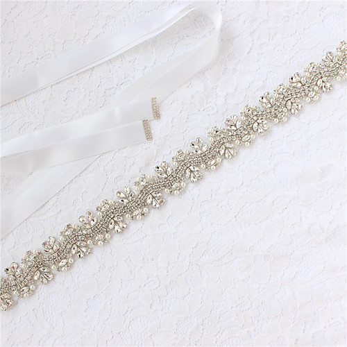 Satin / Tulle Wedding / Party / Evening Sash With Imitation Pearl / Belt / Appliques Women's Sashes
Satin / Tulle Wedding / Party / Evening Sash With Imitation Pearl / Belt / Appliques Women's Sashes