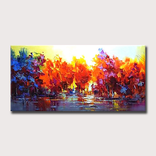 Oil Painting Hand Painted Horizontal Abstract Landscape Modern Rolled Canvas (No Frame)
Oil Painting Hand Painted Horizontal Abstract Landscape Modern Rolled Canvas (No Frame)