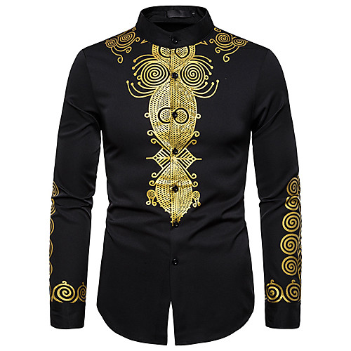 Men's Shirt Other Prints Graphic Long Sleeve Daily Tops White Black Navy Blue
Men's Shirt Other Prints Graphic Long Sleeve Daily Tops White Black Navy Blue