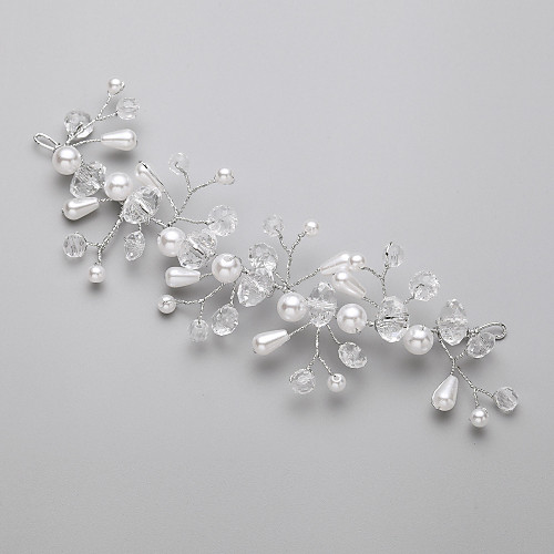Crystal / Imitation Pearl Headdress with Crystal / Imitation Pearl 1 Piece Wedding Headpiece
Crystal / Imitation Pearl Headdress with Crystal / Imitation Pearl 1 Piece Wedding Headpiece