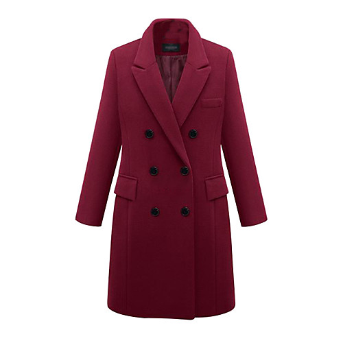 Women's Solid Colored Fall & Winter Notch lapel collar Coat Long Daily Long Sleeve Wool Blend Coat Tops Black
Women's Solid Colored Fall & Winter Notch lapel collar Coat Long Daily Long Sleeve Wool Blend Coat Tops Black