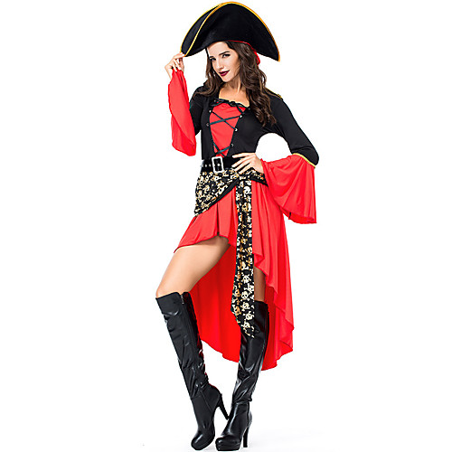 Pirate Halloween Props Masquerade Adults' Women's Halloween Halloween Festival Halloween Masquerade Festival / Holiday Polyster Red Women's Easy Carnival Costumes Patchwork / Skirt / Hat / Waist Belt
Pirate Halloween Props Masquerade Adults' Women's Halloween Halloween Festival Halloween Masquerade Festival / Holiday Polyster Red Women's Easy Carnival Costumes Patchwork / Skirt / Hat / Waist Belt
