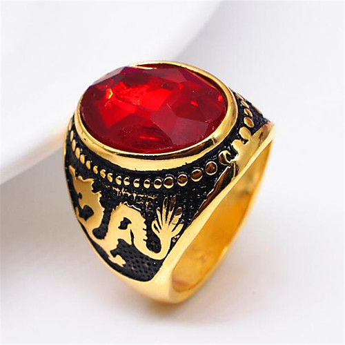 Band Ring Vintage Style Red Copper Silver Plated Glass Dragon Precious Vintage Fashion 1pc 8 9 / Men's
Band Ring Vintage Style Red Copper Silver Plated Glass Dragon Precious Vintage Fashion 1pc 8 9 / Men's