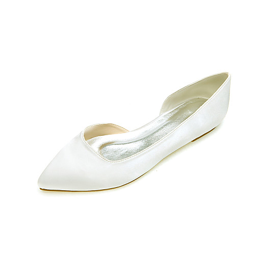 Women's Wedding Shoes Flat Heel Pointed Toe Wedding Flats Minimalism Wedding Party & Evening Satin Solid Colored White Black Purple
Women's Wedding Shoes Flat Heel Pointed Toe Wedding Flats Minimalism Wedding Party & Evening Satin Solid Colored White Black Purple