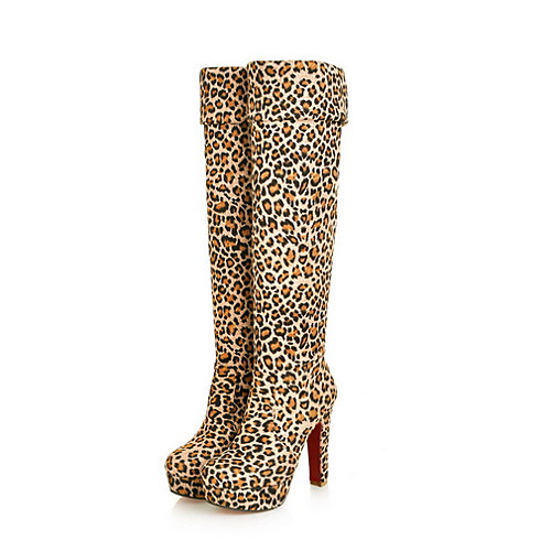 Women's Boots Over-The-Knee Boots Stiletto Heel Round Toe PU Over The Knee Boots Fall & Winter Black / Brown / Leopard
Women's Boots Over-The-Knee Boots Stiletto Heel Round Toe PU Over The Knee Boots Fall & Winter Black / Brown / Leopard