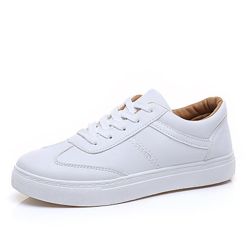 Women's Sneakers Flat Heel Round Toe Sweet Daily Walking Shoes PU Solid Colored White Brown / Booties / Ankle Boots
Women's Sneakers Flat Heel Round Toe Sweet Daily Walking Shoes PU Solid Colored White Brown / Booties / Ankle Boots