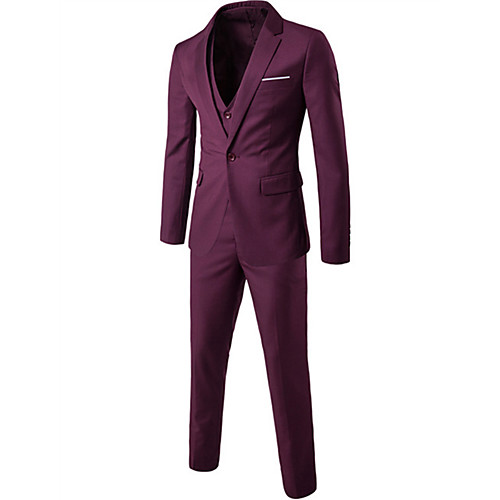Black / Blue / Purple Solid Colored Slim Acrylic / Cotton Men's Suit - Peaked Lapel / Long Sleeve / Work / Plus Size / Streetwear / Business Casual
Black / Blue / Purple Solid Colored Slim Acrylic / Cotton Men's Suit - Peaked Lapel / Long Sleeve / Work / Plus Size / Streetwear / Business Casual