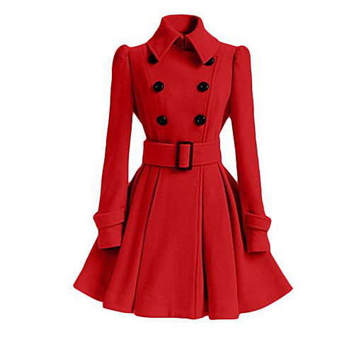 Women's Solid Colored Fall & Winter Trench Coat Long Going out Long Sleeve Coat Tops White
Women's Solid Colored Fall & Winter Trench Coat Long Going out Long Sleeve Coat Tops White