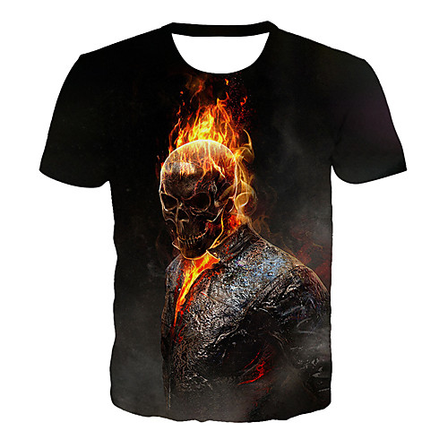 Men's Plus Size 3D Graphic Print T-shirt Basic Exaggerated Halloween Daily Round Neck Black / Short Sleeve / Skull
Men's Plus Size 3D Graphic Print T-shirt Basic Exaggerated Halloween Daily Round Neck Black / Short Sleeve / Skull