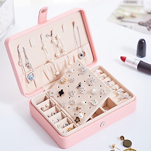 Fantastic Boom Jewelry Box, Travel Jewelry Organizer for Women, Double Layer Jewelry Travel Organizer, PU Leather Jewelry case for Earrings, Necklaces, Bracelets, Rings,
Fantastic Boom Jewelry Box, Travel Jewelry Organizer for Women, Double Layer Jewelry Travel Organizer, PU Leather Jewelry case for Earrings, Necklaces, Bracelets, Rings,
