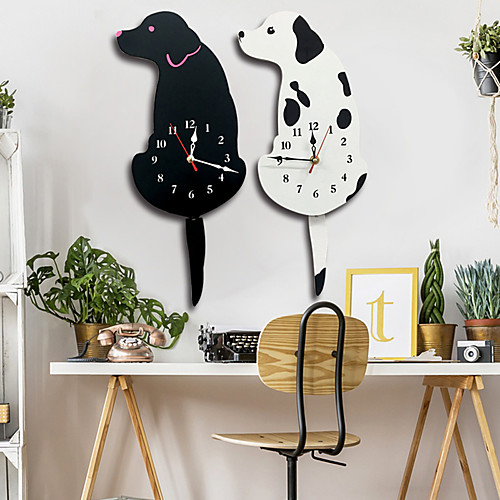 M.Sparkling New Arrival White/Black Wagging Tail Dog Wall Clock kitchen Decoration Unique Gift
M.Sparkling New Arrival White/Black Wagging Tail Dog Wall Clock kitchen Decoration Unique Gift