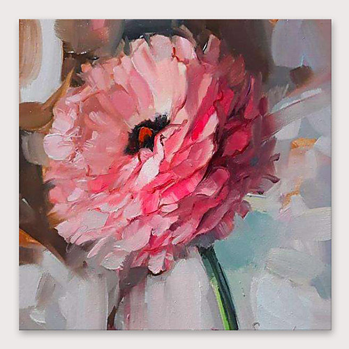 Oil Painting Hand Painted Square Abstract Floral / Botanical Modern Stretched Canvas
Oil Painting Hand Painted Square Abstract Floral / Botanical Modern Stretched Canvas