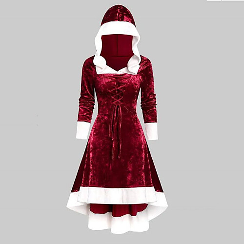 Women's Trumpet / Mermaid Dress - Long Sleeve Color Block Cowl Christmas Party Wine M L XL XXL XXXL
Women's Trumpet / Mermaid Dress - Long Sleeve Color Block Cowl Christmas Party Wine M L XL XXL XXXL