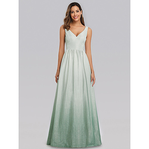 A-Line Elegant Formal Evening Dress V Neck Sleeveless Floor Length Polyester with 2021
A-Line Elegant Formal Evening Dress V Neck Sleeveless Floor Length Polyester with 2021