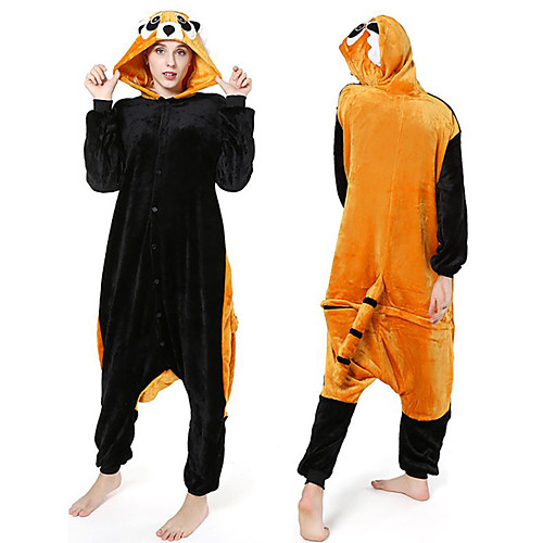 Adults' Kigurumi Pajamas with Slippers Raccoon Onesie Pajamas Flannel Fabric Cosplay For Men and Women Animal Sleepwear Cartoon Festival / Holiday Costumes / Shoes
Adults' Kigurumi Pajamas with Slippers Raccoon Onesie Pajamas Flannel Fabric Cosplay For Men and Women Animal Sleepwear Cartoon Festival / Holiday Costumes / Shoes