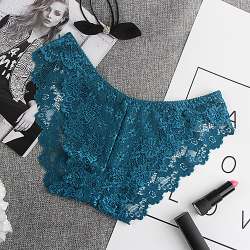 Women's 1 Piece Mesh / Lace G-strings & Thongs Panties - Normal Low Waist Light Blue White Black One-Size
Women's 1 Piece Mesh / Lace G-strings & Thongs Panties - Normal Low Waist Light Blue White Black One-Size