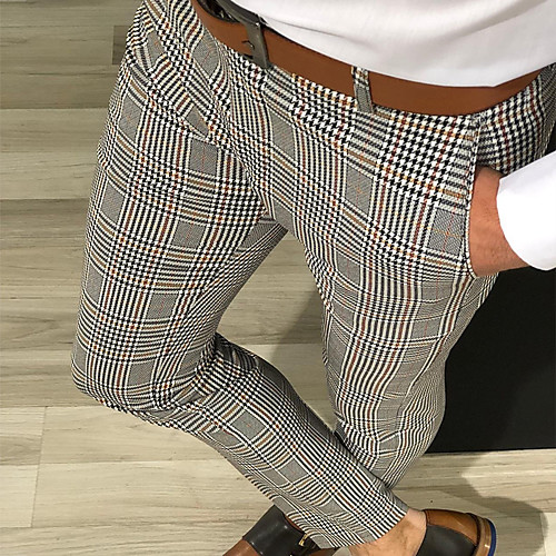 Men's Streetwear Punk & Gothic Slim Chinos Pants Striped Full Length Print Red Yellow Gray
Men's Streetwear Punk & Gothic Slim Chinos Pants Striped Full Length Print Red Yellow Gray