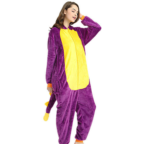 Adults' Kigurumi Pajamas Dragon Onesie Pajamas Flannel Fabric Purple Cosplay For Men and Women Animal Sleepwear Cartoon Festival / Holiday Costumes
Adults' Kigurumi Pajamas Dragon Onesie Pajamas Flannel Fabric Purple Cosplay For Men and Women Animal Sleepwear Cartoon Festival / Holiday Costumes