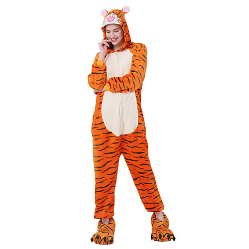 Kigurumi Pajamas Adults' Men and Women Halloween Carnival Festival / Holiday Flannel Toison Orange Carnival Costumes / Tiger
Kigurumi Pajamas Adults' Men and Women Halloween Carnival Festival / Holiday Flannel Toison Orange Carnival Costumes / Tiger