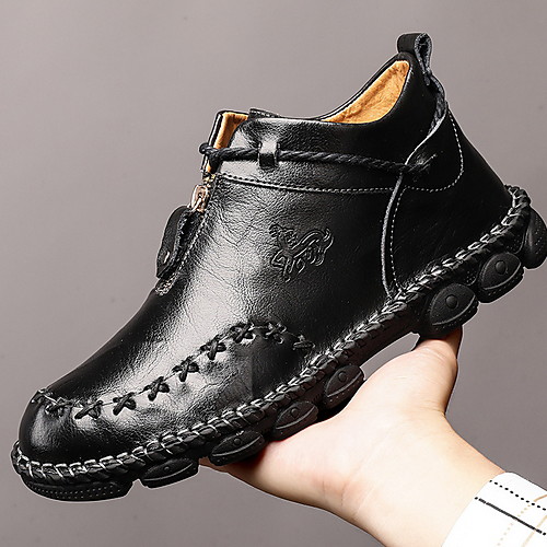 Men's Boots Combat Boots Work Boots Casual Daily Walking Shoes Leather Waterproof Handmade Mid-Calf Boots Dark Brown Black Winter
Men's Boots Combat Boots Work Boots Casual Daily Walking Shoes Leather Waterproof Handmade Mid-Calf Boots Dark Brown Black Winter