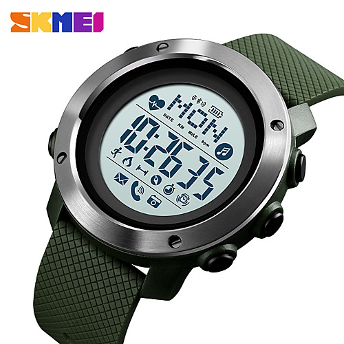 SKMEI Smartwatch Digital Modern Style Sporty Silicone 30 m Water Resistant / Waterproof Smart Casual Watch Digital Casual Fashion - Black Green
SKMEI Smartwatch Digital Modern Style Sporty Silicone 30 m Water Resistant / Waterproof Smart Casual Watch Digital Casual Fashion - Black Green