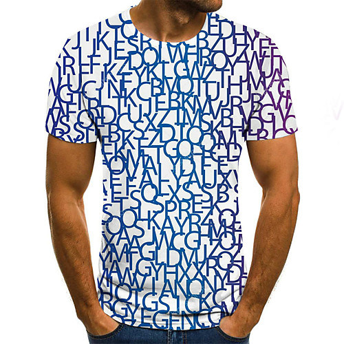 Men's T shirt Geometric 3D Plus Size Print Short Sleeve Daily Tops Basic Streetwear Blue
Men's T shirt Geometric 3D Plus Size Print Short Sleeve Daily Tops Basic Streetwear Blue