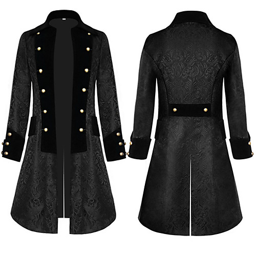 Plague Doctor Retro Vintage Punk & Gothic Steampunk 17th Century Coat Masquerade Trench Coat Men's Pleuche Costume Black Vintage Cosplay Party Halloween Long Sleeve
Plague Doctor Retro Vintage Punk & Gothic Steampunk 17th Century Coat Masquerade Trench Coat Men's Pleuche Costume Black Vintage Cosplay Party Halloween Long Sleeve