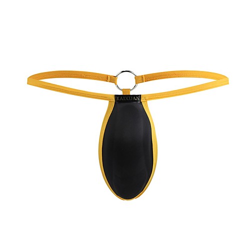 Men's Basic G-string Underwear - Normal Low Waist Black White Yellow S M L
Men's Basic G-string Underwear - Normal Low Waist Black White Yellow S M L