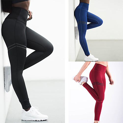 Women's High Waist Yoga Pants Leggings Tummy Control Butt Lift Quick Dry Stripes Black Red Blue Gym Workout Exercise & Fitness Running Sports Activewear High Elasticity Skinny
Women's High Waist Yoga Pants Leggings Tummy Control Butt Lift Quick Dry Stripes Black Red Blue Gym Workout Exercise & Fitness Running Sports Activewear High Elasticity Skinny