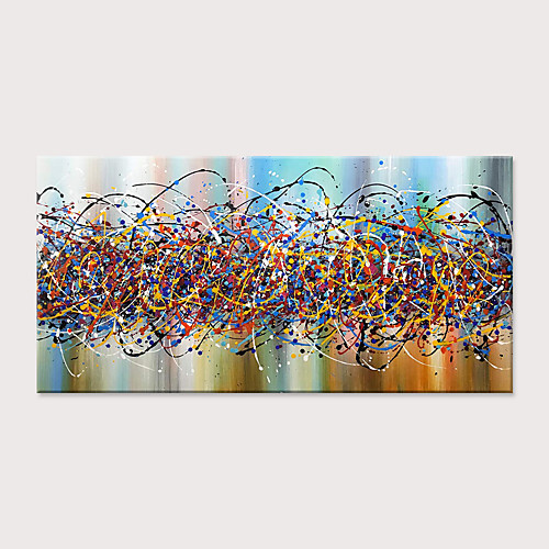 Oil Painting Hand Painted Horizontal Abstract Modern Rolled Canvas (No Frame)
Oil Painting Hand Painted Horizontal Abstract Modern Rolled Canvas (No Frame)